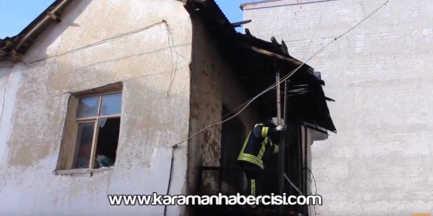 Karaman Abbas Mahallesi Ev Yangını