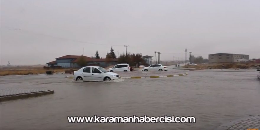 Karaman Sanayi Kavşağı Sular Altında