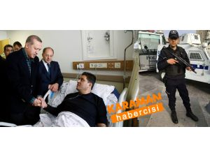 Karaman Haber :Cumhurbaşkanından yaralı polislere ziyaret