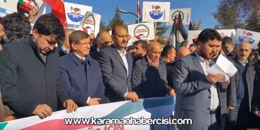 Karaman STK Platformu Kudüs Basın Açıklaması