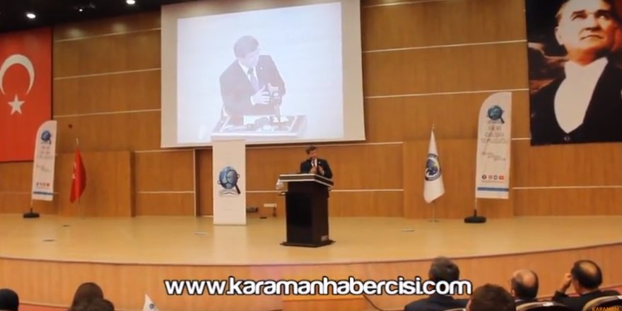 Ahmet Davutoğlu Karaman'da