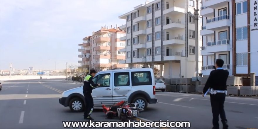 Karaman'da Trafik Kazası