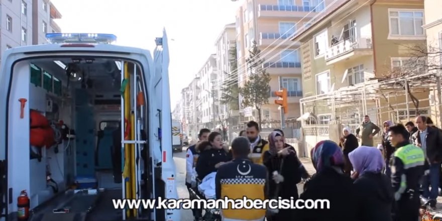 Karaman’da Bisikletli Kız Öğrenci Ölümden Döndü