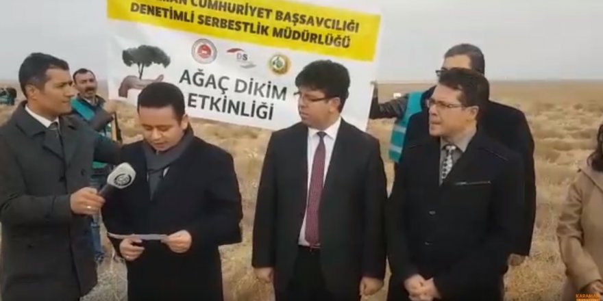 Karaman'da Hükümlüler Fidan Dikti