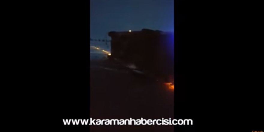 Karamanlı Umreciler Konya Dönüşü Trafik Kazası Yaptılar