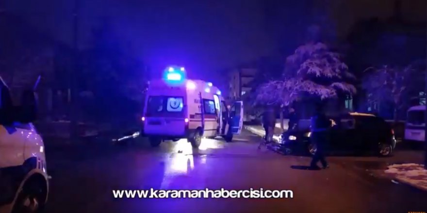 Karaman’da Otomobil İle Bisiklet Çarpıştı