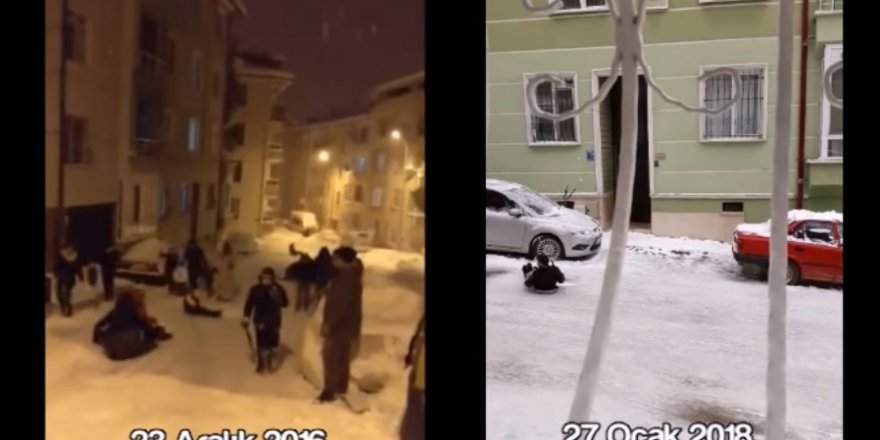 Karaman'da Yollar Kayak Pistine Döndü