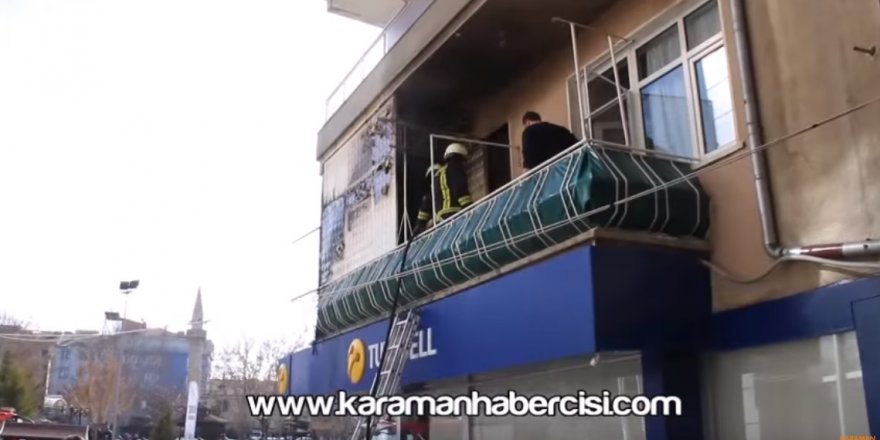 Karaman İsmet Paşa Caddesi Yangın Paniği