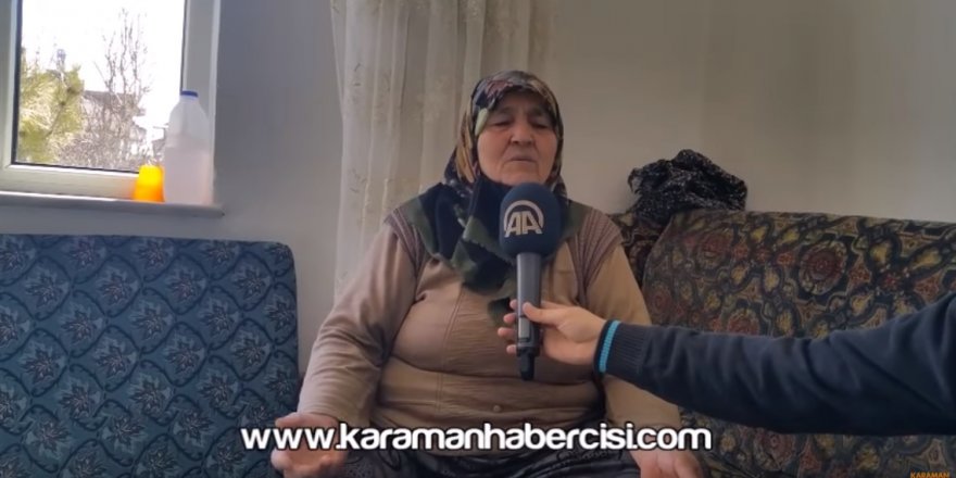 Karaman'da Evi Kundaklanan Yaşlı Kadın