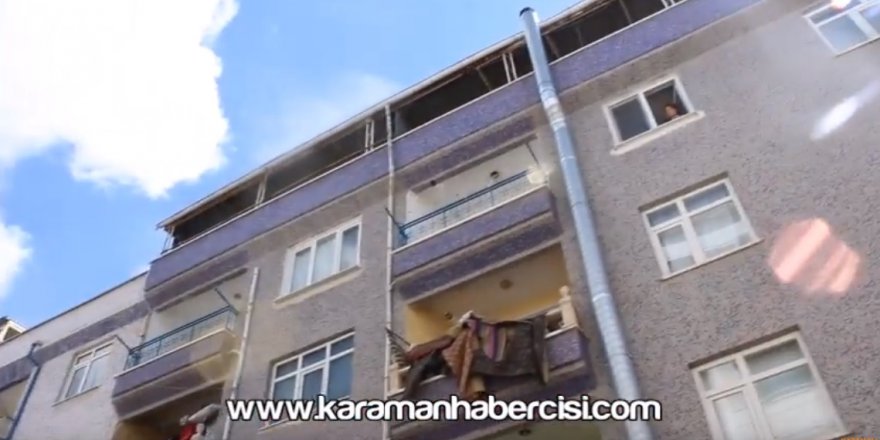 Karaman’da mülteci aile evinde çıkan yangın ucuz atlatıldı