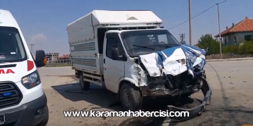 Karaman Mut Çevre Yolunda Trafik Kazası