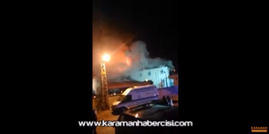 Karaman Sarıveliler İlçesi Hastane Yangını