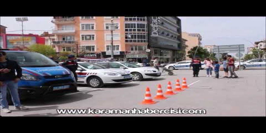 Karaman’da Trafiğin Denetleyicileri Aktekke’de Vatandaşla Buluştu