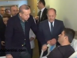 Cumhurbaşkanından yaralı polislere ziyaret