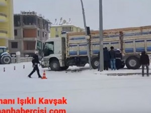 Karaman'da Karla Gelen Kazalar