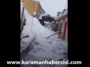 Karaman Ayakkabıcılar Çarşısı Üstünde Çökmeler