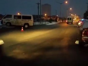 Karaman'da buzlanan zeminde maddi hasarlı kazalar meydana geldi