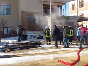 Karaman'da garaj yangını