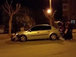 Alkollü sürücü kaza yapti